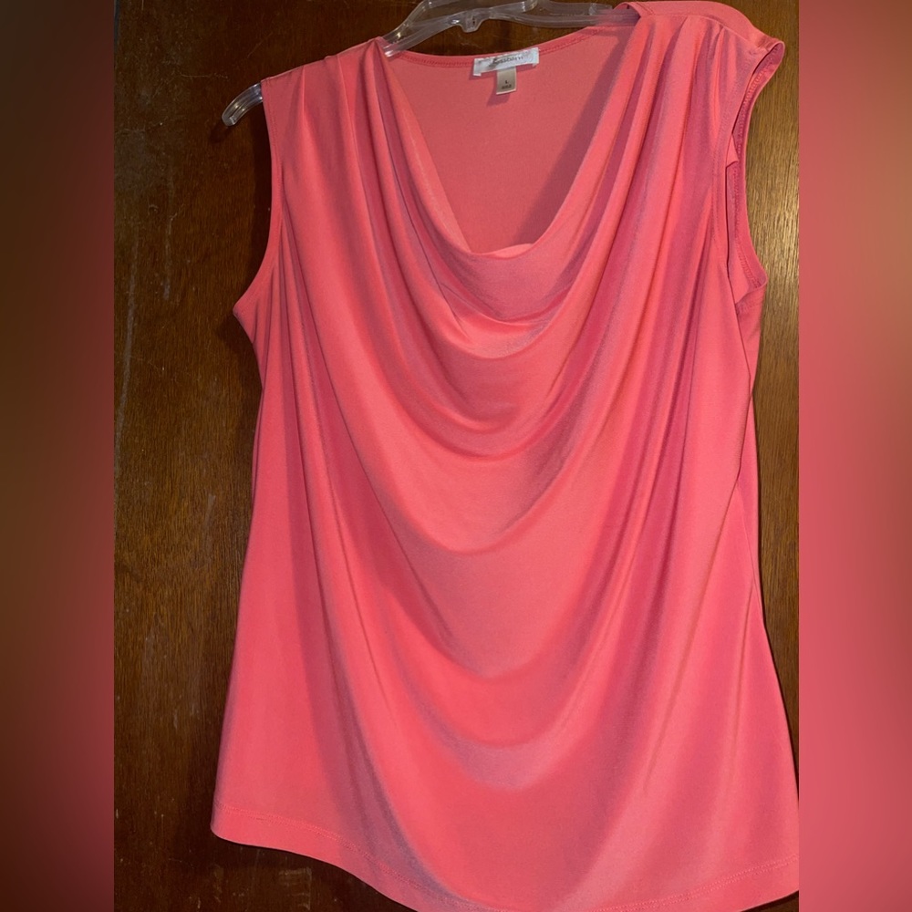 Pink Sleeveless Dress Shirt